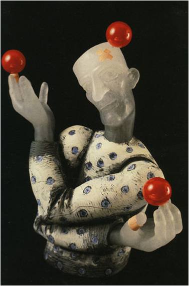 The inept Juggler May 1996 42 x36 x 19 cm